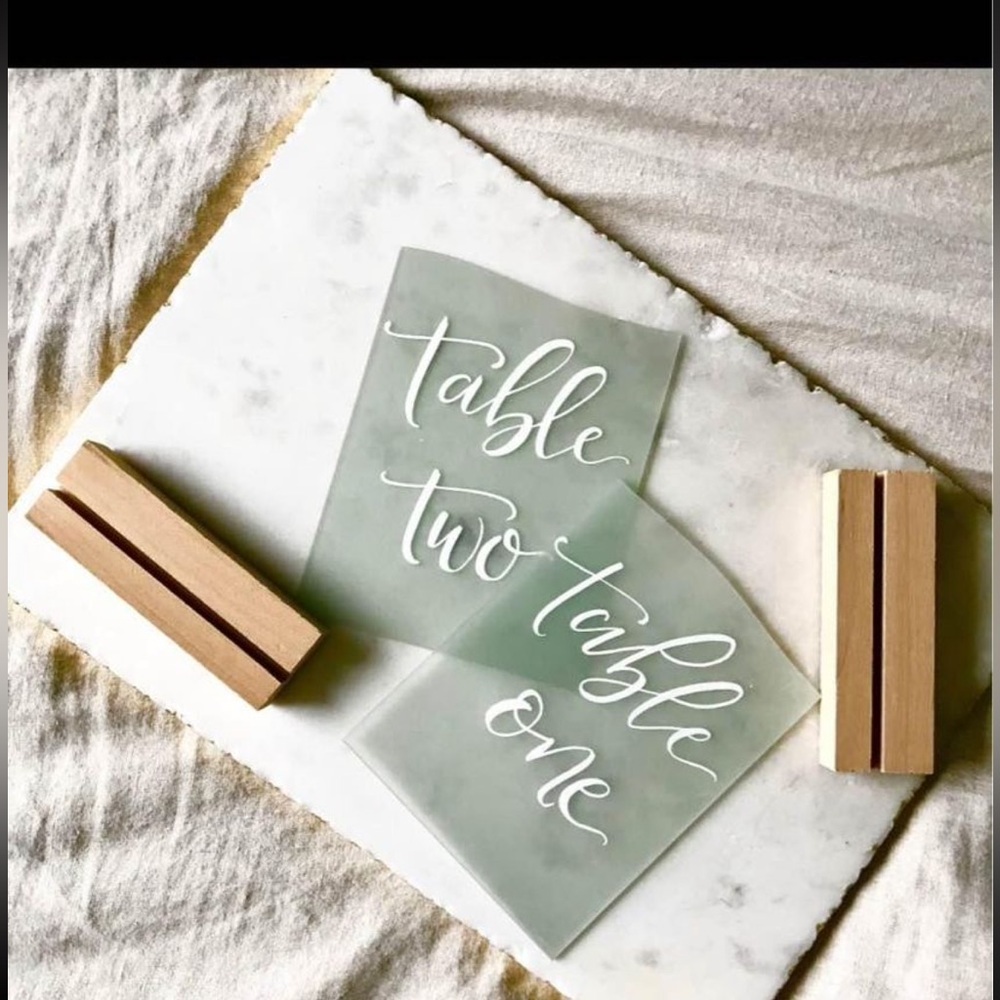 Sea Glass Table Numbers